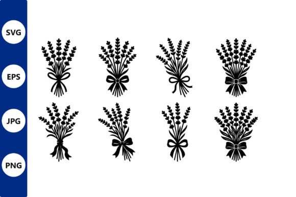 Download Lavender Bouquet Silhouette - Premium Resources